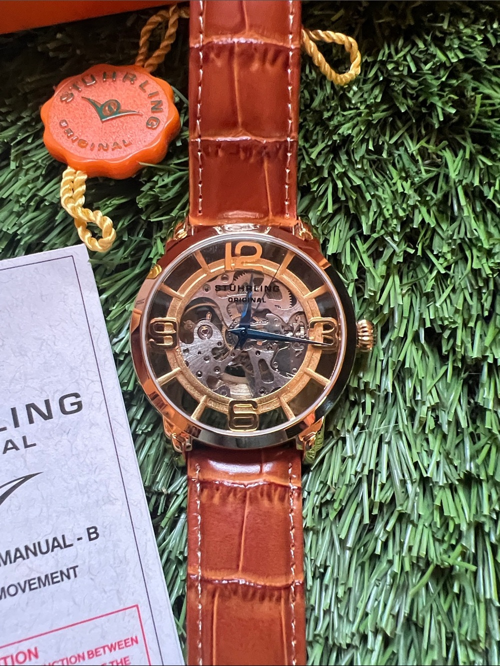 NWOT Stuhrling Leather Watch